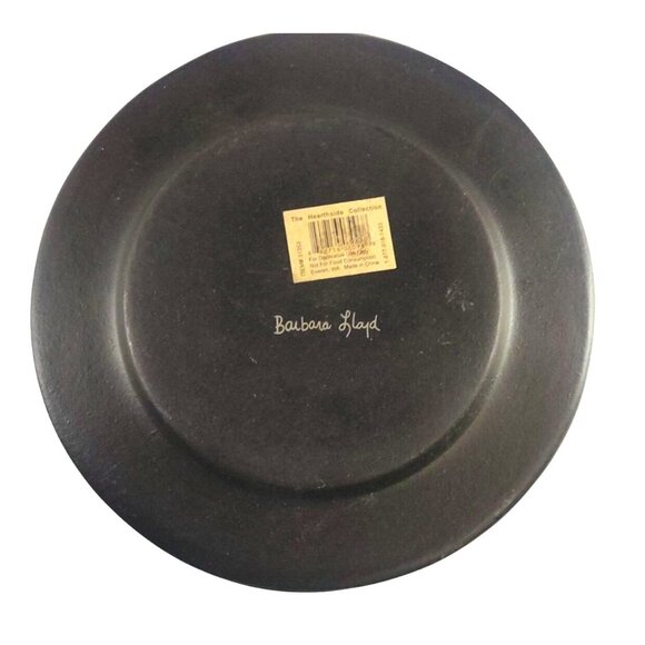 Barbara Lloyd Snowman & Quote "No Snowflake Ever Falls In The Wrong Place" Plate - Picture 6 of 9